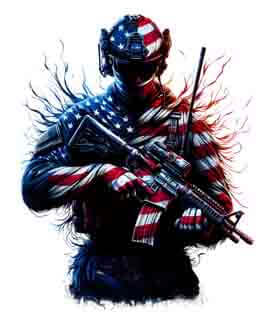 Bling Art Tribal Tattoo Instant Digital Download - American Patriot - Trailblazer 1