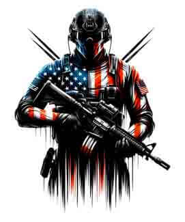 Bling Art Tribal Tattoo Instant Digital Download - American Patriot - Mercy 1