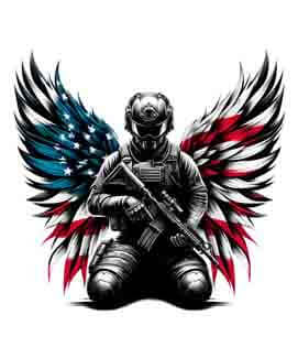 Bling Art Tribal Tattoo Instant Digital Download - American Patriot - Eagle Graceful Plea 1