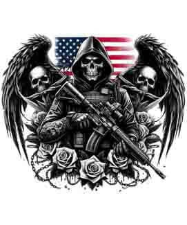 Bling Art Tribal Tattoo Instant Digital Download - American Patriot - Soul Collector 1