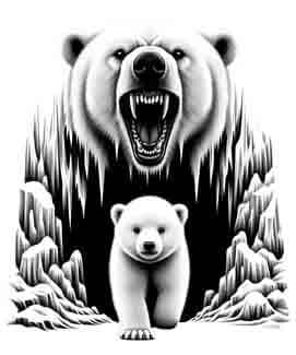 Polar Bear - Instant Digital Download