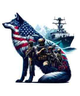 Bling Art Tribal Tattoo Instant Digital Download - American Patriot - Naval Lookout 1