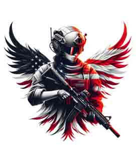 Bling Art Tribal Tattoo Instant Digital Download - American Patriot - Phoenix Eagle Rising 1