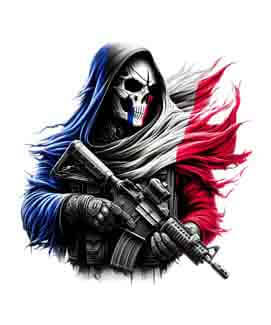 Bling Art Tribal Tattoo Instant Digital Download - French Patriot - Harbinger of Tomorrow 1