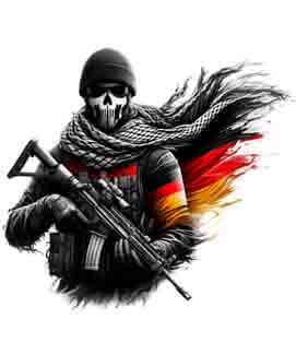 Bling Art Tribal Tattoo Instant Digital Download - German Patriot - Combatant 1