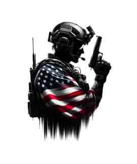 Bling Art Tribal Tattoo Instant Digital Download - American Patriot - Last Stand 1