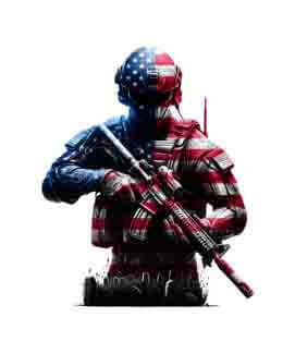 Bling Art Tribal Tattoo Instant Digital Download - American Patriot - Raven Eternal Patrol 1