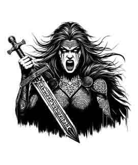 Viking Shield Maiden - Warcry - Instant Digital Download