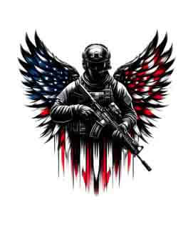 Bling Art Tribal Tattoo Instant Digital Download - American Patriot - Eagle Strength 1