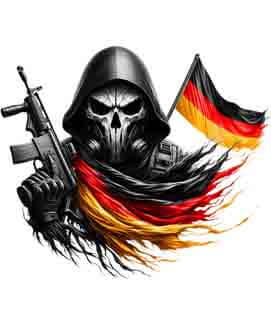 Bling Art Tribal Tattoo Instant Digital Download - German Patriot - Nations Countryman 1