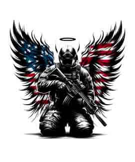 Bling Art Tribal Tattoo Instant Digital Download - American Patriot - Eagle Acquiescence 1
