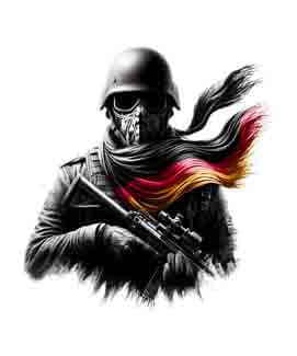 Bling Art Tribal Tattoo Instant Digital Download - German Patriot - Noble 1