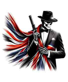 Bling Art Tribal Tattoo Instant Digital Download - British Patriot - Intel Operative 1