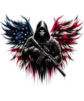 Bling Art Tribal Tattoo Instant Digital Download - American Patriot - Eagle Ambition 1
