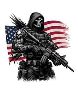 Bling Art Tribal Tattoo Instant Digital Download - American Patriot - Unknown Avenger 1
