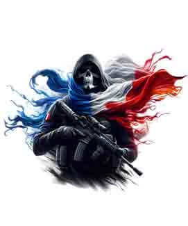 Bling Art Tribal Tattoo Instant Digital Download - French Patriot - Vigor 1