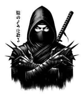 Japanese Samurai Ninja - Instant Digital Download