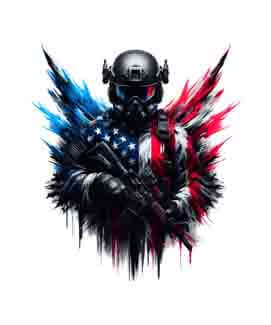 Bling Art Tribal Tattoo Instant Digital Download - American Patriot - Stellar 1