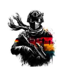 Bling Art Tribal Tattoo Instant Digital Download - German Patriot - Resolve 1