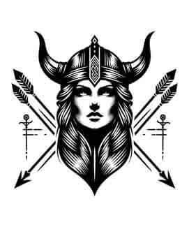 Viking Fierce Valkyrie - Warrior - Instant Digital Download
