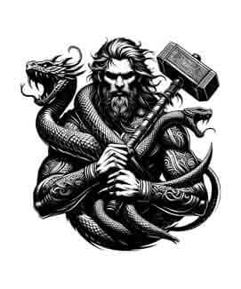 Viking Warrior Thor Ragnarok - Adversity - Instant Digital Download