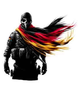 Bling Art Tribal Tattoo Instant Digital Download - German Patriot - Silent Sentinel 1
