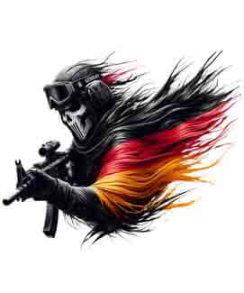 Bling Art Tribal Tattoo Instant Digital Download - German Patriot - Danger 1