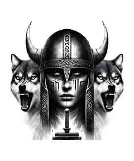 Viking Wolf Valkyrie - Hostility - Instant Digital Download