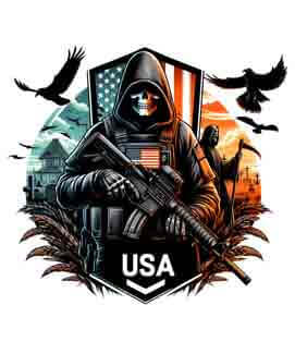 Bling Art Tribal Tattoo Instant Digital Download - American Patriot - Emblem Insignia 1