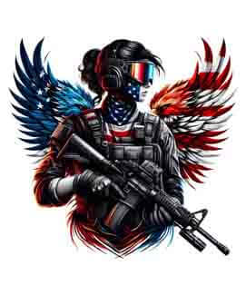 Bling Art Tribal Tattoo Instant Digital Download - American Patriot - Phoenix Eagle Protection 1