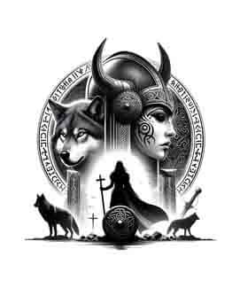 Viking Wolf Valkyrie - Vanguard - Instant Digital Download
