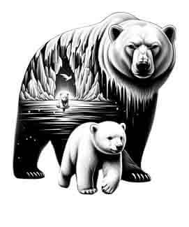 Polar Bear - Instant Digital Download