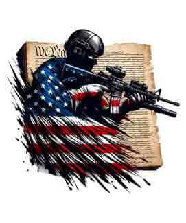 American Patriot - Aiming for Freedom - Instant Digital Download