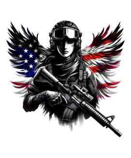 Bling Art Tribal Tattoo Instant Digital Download - American Patriot - Phoenix Eagle Loyalty 1