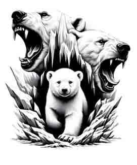 Polar Bear - Instant Digital Download