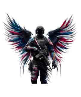 American Patriot Raven - Winged Defender - Instant Digital Download