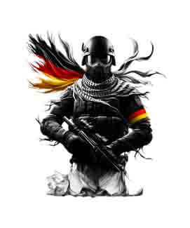Bling Art Tribal Tattoo Instant Digital Download - German Patriot - Hope 1