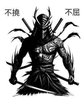 Japanese Samurai Ninja - Instant Digital Download