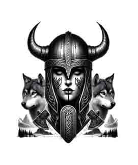 Viking Warrior Shield Maiden - Fellowship - Instant Digital Download