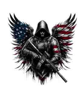 Bling Art Tribal Tattoo Instant Digital Download - American Patriot - Eagle Faded Veteran 1