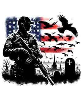 Bling Art Tribal Tattoo Instant Digital Download - American Patriot - Emblem Memorial 1