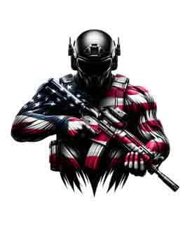 Bling Art Tribal Tattoo Instant Digital Download - American Patriot - Distinguished 1