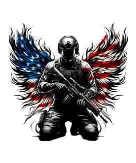 Bling Art Tribal Tattoo Instant Digital Download - American Patriot - Eagle Humble Warrior 1