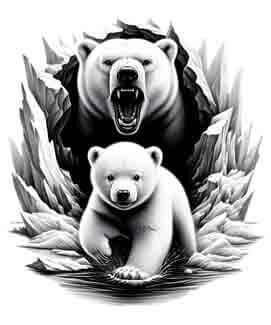 Polar Bear - Instant Digital Download