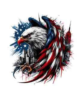 Bling Art Tribal Tattoo Instant Digital Download - New York - Eagle Eye 1