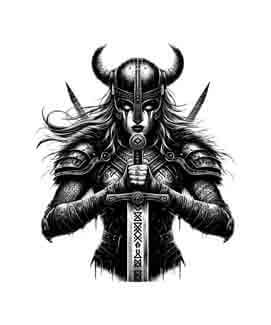 Viking Warrior Shield Maiden - Pledge - Instant Digital Download