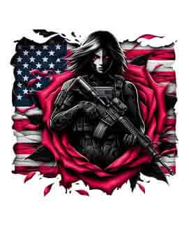 Bling Art Tribal Tattoo Instant Digital Download - American Patriot - Rose Liberty 1