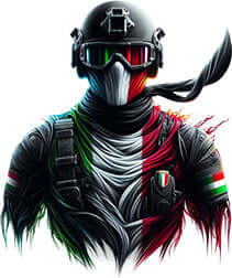 Bling Art Tribal Tattoo Instant Digital Download - Italian Patriot - Dominant 1