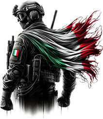 Bling Art Tribal Tattoo Instant Digital Download - Italian Patriot - Distinguished 1
