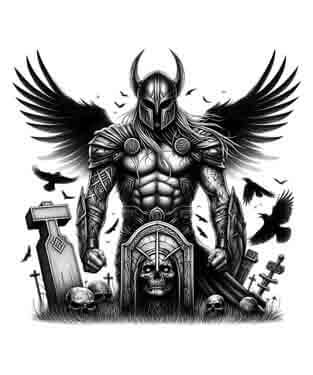 Viking Memorial - Rising Spirit - Instant Digital Download